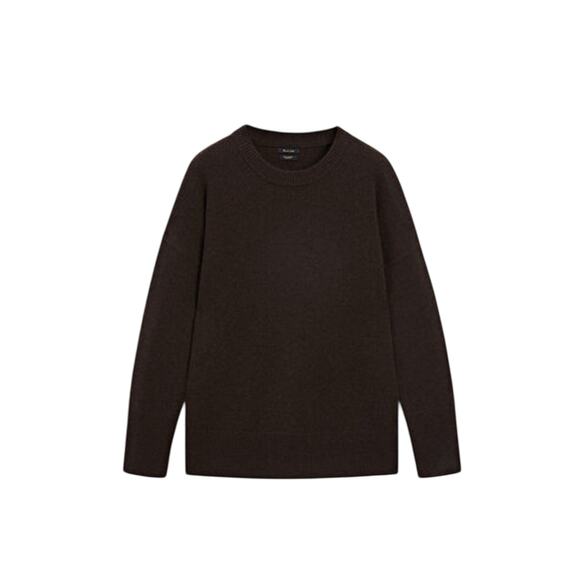 Massimo Dutti Tan Cashmere Oversize Knit Sweater Size XS